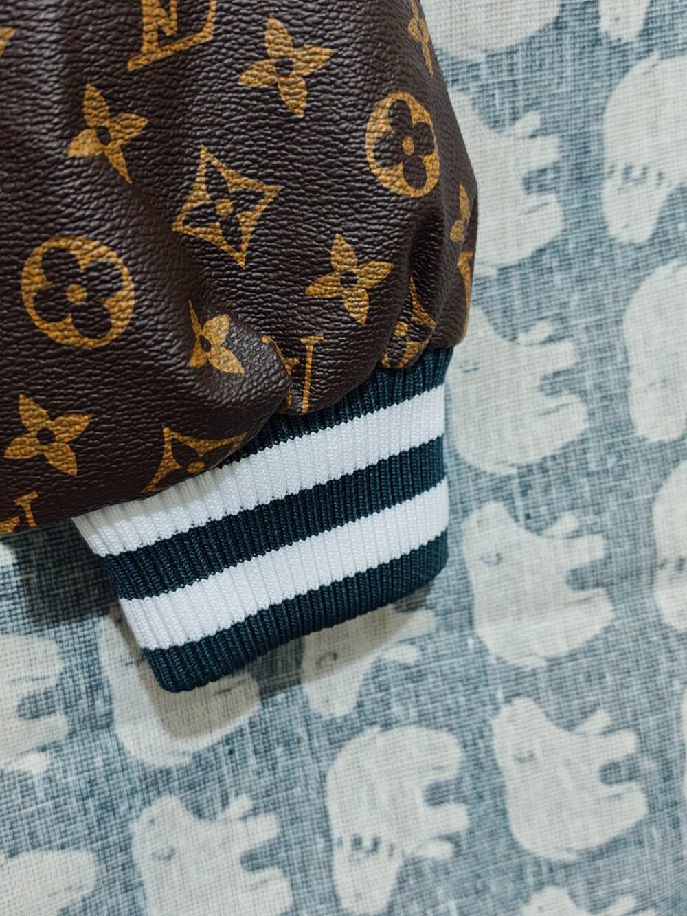 Louis Vuitton Teal Varsity Jacket Unisex US L - Picture 9 of 14